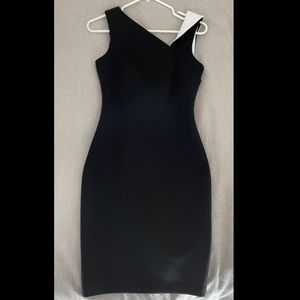 Calvin Klein Black and White Cocktail Dress Size 2